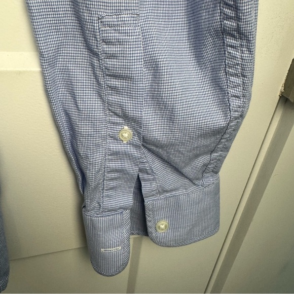 Michael Kors Men’s Blue Checked Button Down Shirt Size Large Great Condition - Picture 7 of 10